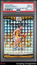2025-26 Finest Baseline Gold Geometric Refractor Johnny Furphy AUTO 44/50 PSA 10