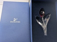 Swarovski Crystal~**RED TULIP**~Austria~BOX~608567~SCS MEMBERSHIP~Never Used