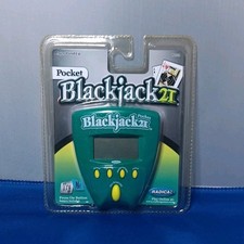 Radica Pocket Blackjack 21 Handheld Electronic Game Poker New Needs Batteries