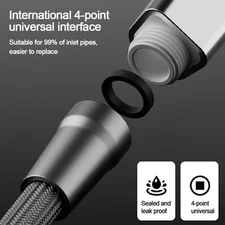 Flexible Handheld Shower Hose 152 Meter with 4 Point Connection for Showers