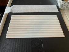 12 Daltile Color Wheel 12 x 1/2 Jolly Ceramic Wall Tile Trim Arctic White Gloss