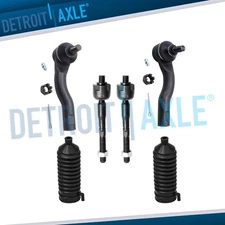 Front Inner Outer Tie rod Boot Kit for 2010 - 2012 Ford Fusion Mercury Milan