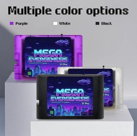 3000-in-1 Retro Game Cartridge with 4GB TF Card for SEGA Mega Drive/Genesis Cons