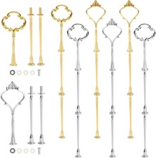 8 Sets of 3 Tier Cake Plate Stand Handle Cake Stand Hardware Handle, 2 Styles Ch