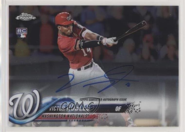 2018 Topps Chrome Rookie Auto Victor Robles #RA-VR Auto RC 00n5