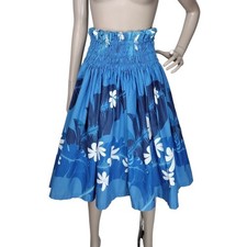 Vintage Pa'u Handmade Floral Hawaiian Full Circle Midi Swing Skirt OSFM