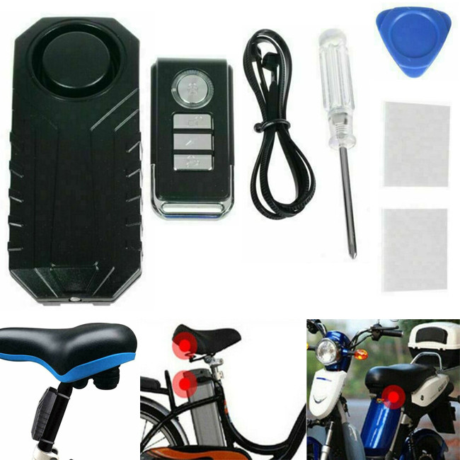 Allarme Antifurto Bicicletta MTB Monopattino Bici elettrica Moto overboard 113dB