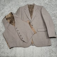 JCPenney The Mens Shop Brown Micro Stripe Blazer and Vest 2-Piece Set Mens 40R