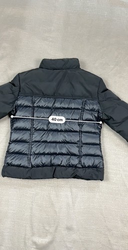 Moncler Jacket Kids Size 12 Years Black Designer Logo Puffer Zip Up Down Filled - Picture 14 of 15