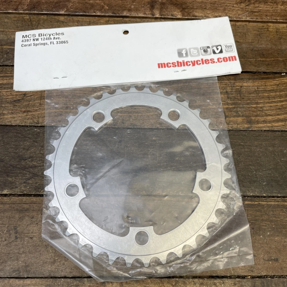 MCS Bicycles Chainring 36T 110 BCD 5-Bolt Silver NOS Made in USA BMX Sprocket - Image 4 of 4