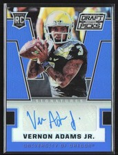 Vernon Adams Jr. 2016 Panini Prizm Collegiate Draft Picks Blue RC Auto #255