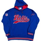Vintage 90s STARTER Buffalo Bills Hoodie Sweatshirt Mens Large ORIGINAL NFL 80s