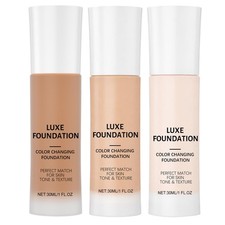 LUXE Color Changing Foundation 30ml Face Color Correcting Foundation ,Natural