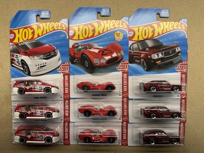 Hot Wheels 2026 Target Red Edition - Honda Odyssey, Mazda RX-3 2026 Lot Of 9 New