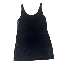 Pull and Bear Velvet Mini Little Black Dress Women's Size S New Years Eve Party