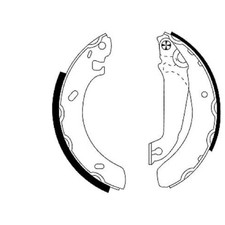 Bremsbackensatz hinten für Ford Escort 5 AAL AFL ALL ANL 6 GAL Orion 3 | 239076