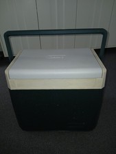 Vintage Coleman Cool Box dark Green white Cooler Model 5218