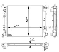 MotorküHler WasserküHler Premium Line Mahle CR 1980 000P FüR KIA CEE Sportswagon