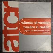 Witness Of Wonder Emotion In Motion Pre Release White Lable 12" Trance Atcr