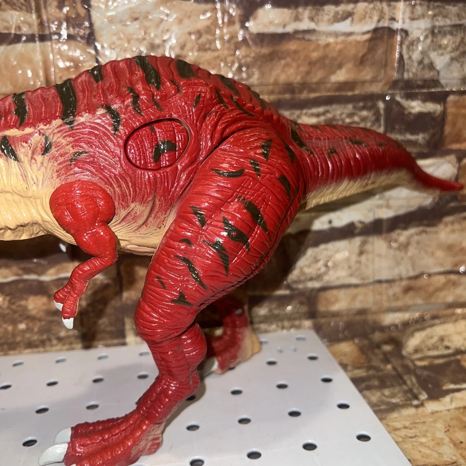 Dinosaurio Jurásico Rojo TYRANNOSAURUS T-Rex 15" Con Godzilla Efectos de Sonido Funciona Foto 3 de 4