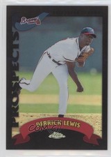 2002 Topps Chrome Traded & Rookies Black Refractor /100 Derrick Lewis #T149 0q3