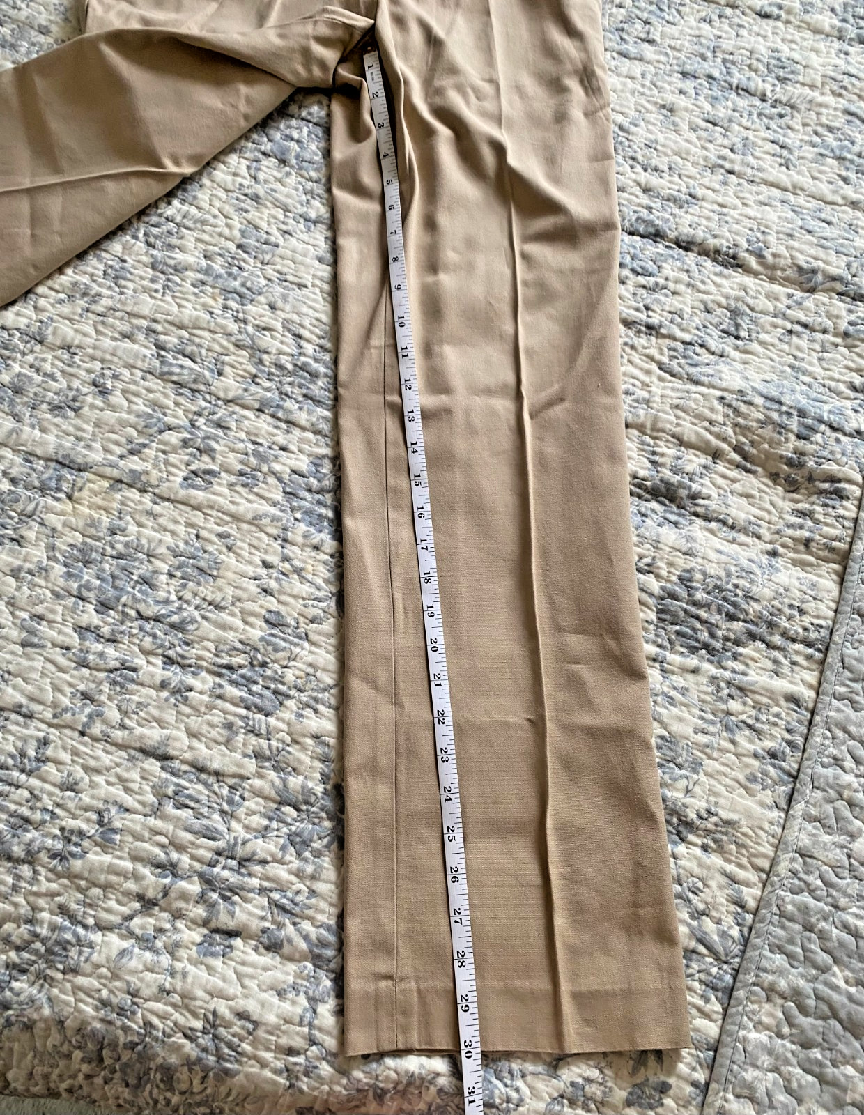 Ralph Lauren Women's size 4 tan khaki/chino pants 100% Cotton straight leg thumbnail 7