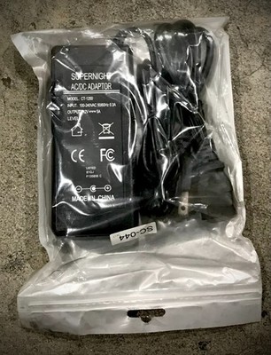 Power Adapter AC DC 5521 12Vdc DC12V 12V 5.0A 5A Supernight CT-1250