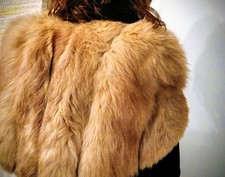 Vintage Real Red Fox Fur Shawl Shrug Stole Evening Wear Formal  Special Occasion
