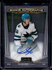 2024-25 O-Pee-Chee Platinum Collin Graf Auto RC #R-CG Sharks Rookie