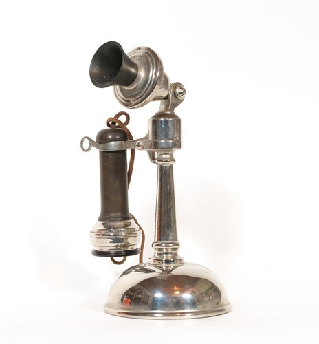 1898 Stromberg-Carlson Taper Shaft Antique Phone * Early "Oil Can" Desk Stand