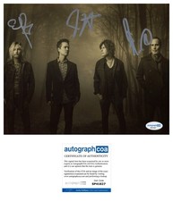STONE TEMPLE PILOTS SIGNED 8x10 PHOTO ROBERT JEFF ERIC - ACOA COA