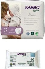 Premium Baby Diapers Size 2 99 Biobased Water Wipes - Pack of Each