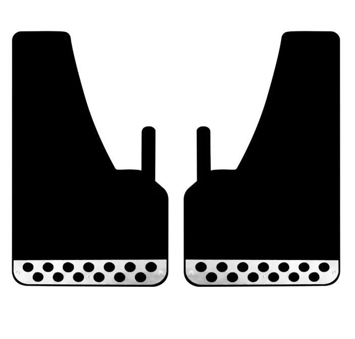 Black Rally Mudflaps Universal Fit Mudflap Race Racing Car Performance - Image 2 of 4