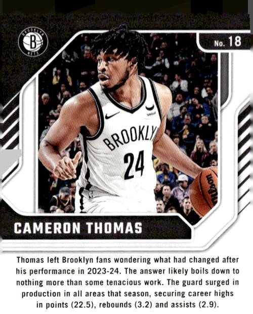 2024-25 Donruss #18 Cameron Thomas Franchise Features | eBay