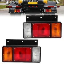 Pair Left&Right Tail Light Rear Lamp For Isuzu NPR NQR NRR FSR FRR 1987-2020