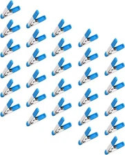 Small Spring Clamps for Woodworking,Backdrop Clips,Mini Blue 