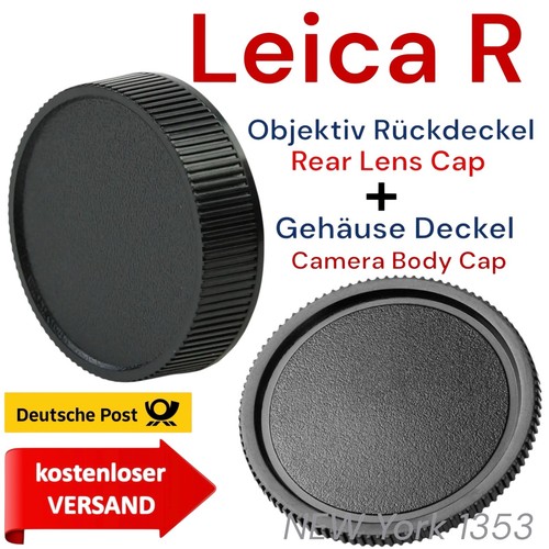 Leica R Objektiv Rückdeckel & Gehäuse Deckel,Kappe,Rear Lens & Body Cap  LEICA R - Bild 1 von 6
