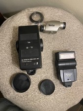 Photography Gear Lot: Vivitar 90  Promaster FT 1700 Flashes  62mm/52mm Filters