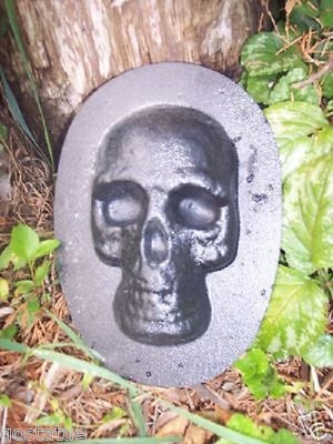 Small skull plastic mold plaster cement mould 5.5'' x 3.5'' x up to 1'' thick