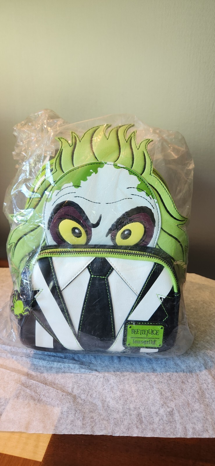 WarnerBros Beetlejuice Loungefly Mini Backpack RARE NEW WITH TAGS STILL WRAPPED