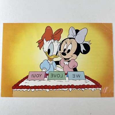Disney Minnie Nous N Me Best Friends Collection Daisy Duck We Love You Postcard