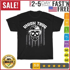 Union Thug Skull Head Union Leader USA Flag US Union Power T Shirt Men Women NEW