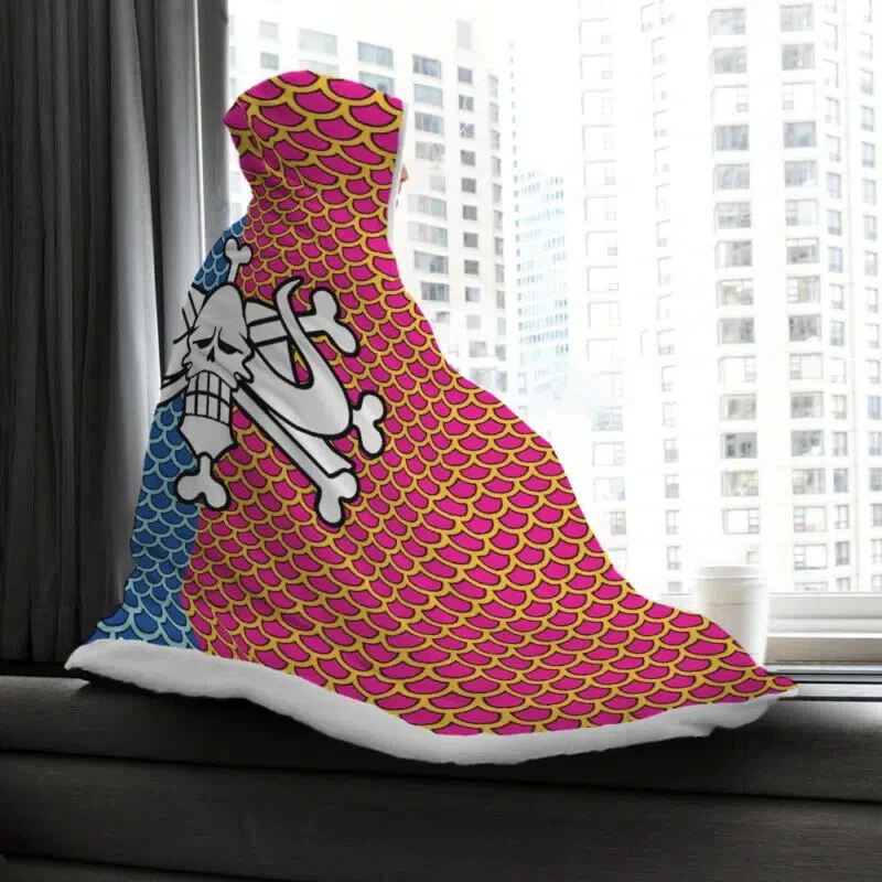 Kaido Pattern One Piece Hooded Blanket, Gift For Fans