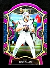 Josh Allen 2020 Panini Select Purple Die-Cut Prizm Buffalo Bills #22