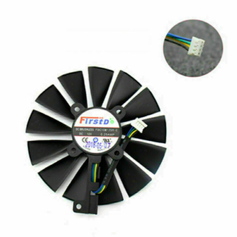 For ASUS DUAL-RX580-8G 4PIN Graphics Card Cooling Fans