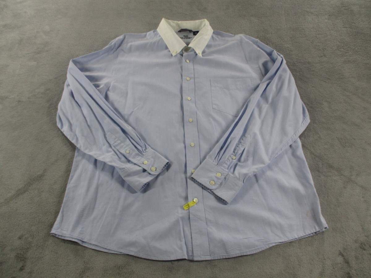 Vintage GAP Oxford Shirt Mens XXL Blue White Collar Pocket Long Sleeve 90s  GUC | eBay