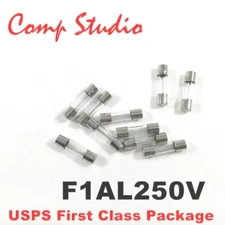 20pcs 1A 250V Fast Blow Fuse Glass Tube Fuse 5mmx20mm F1AL250V US STOCK