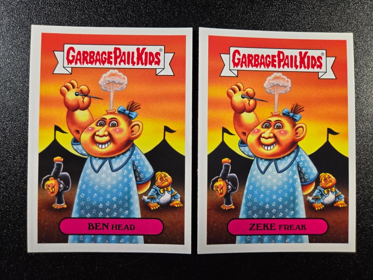 Sideshow Freaks 1932 Movie Pinhead Schlitzie Spoof 2 Card Set