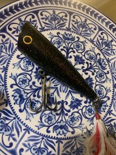 Large EATUM-UP-BAITS Topwater Popper By Chris Morrison Handmade Wooden Saltwater