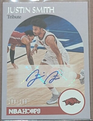 JUSTIN SMITH 2021-22 Chronicles NBA Hoops Tribute Rookie Auto /199 #HR-JSM